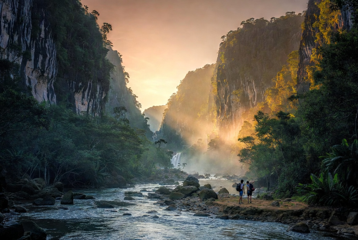 Sungai Rahasia di Desa Harau: Air Jernih dan Tebing Kapur yang Memukau